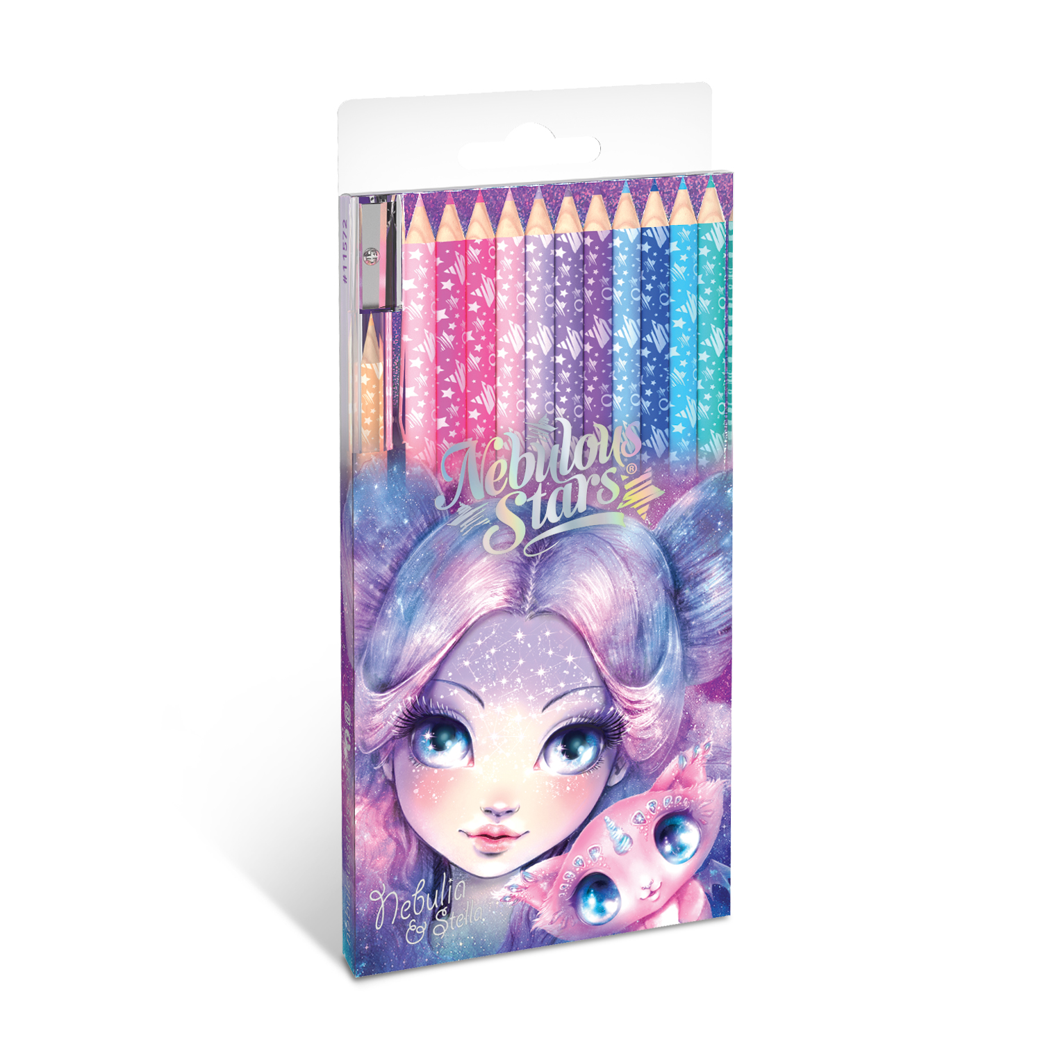 12 crayons de couleurs Nebulia